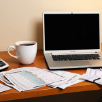 **

Prompt:  A cluttered desk transformed into an organized budget workspace.  Visualize a before-and-after: one side overflowing with receipts, bills, and disarray, morphing into a clean, efficient setup with a laptop displaying a budgeting spreadsheet, a neat notebook, and a coffee cup.  Soft, warm lighting.  Keywords: personal finance, budgeting, organization, decluttering, money management.

**