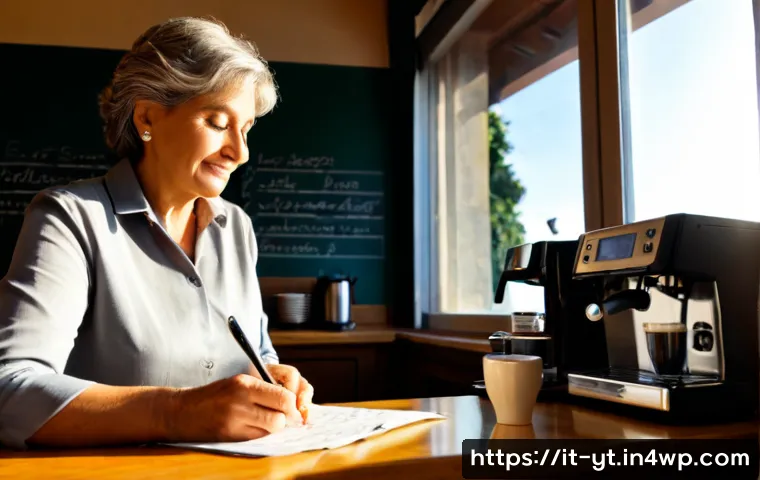 Home 15 역경을 통해 발전하기 위한 사례 연구 - Photorealistic case study scene of an Italian small-business owner in her fifties reopening a modest...